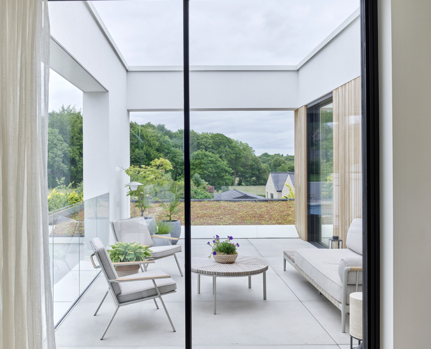 Panorama design skydedør til terrasse